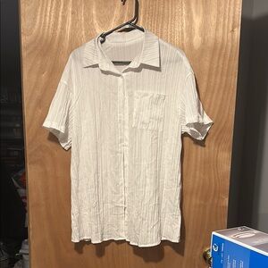 White shirt and short set